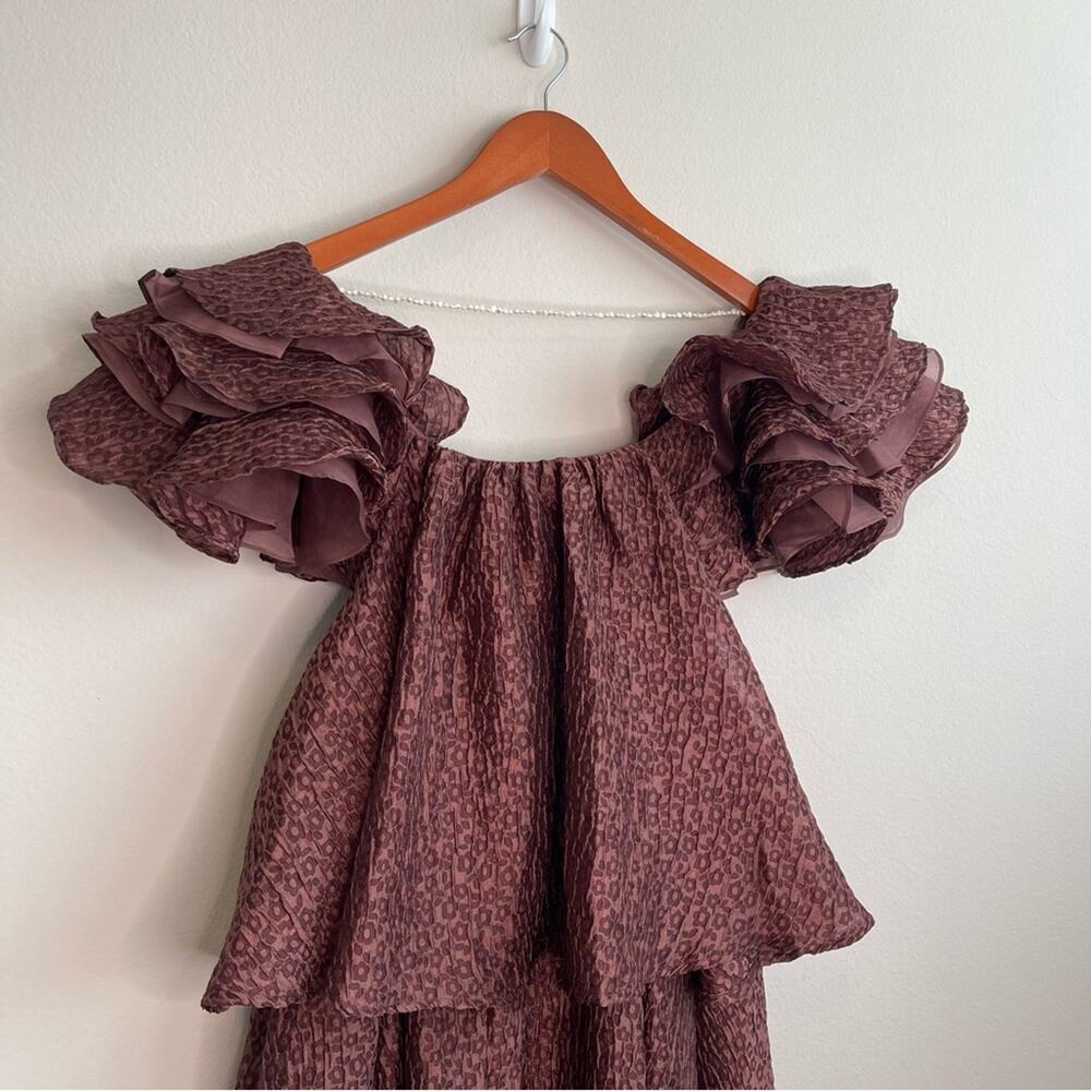 NEW Custommade KAEYLA Ruffle Mini Dress M - Picture 6 of 12